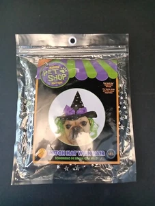 NEW Rubies Pet Shop Boutique Halloween Witch Hat With Hair Dog Costume Size M/L - Picture 1 of 2