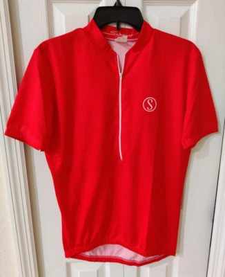 Schwinn Men's Red Short Sleeve Cycling Jersey Polyester Size Small - Image 1 of 4