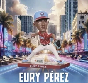 Miami Marlins Eury Perez Bobblehead - Ships For FREE!! - Picture 1 of 2