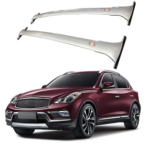2pcs Silver Crossbar Roof Rack Cross Bar for Infiniti 2013 EX37, 2010-2012 EX35 - Picture 1 of 7
