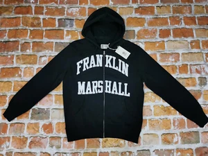 New Franklin & Marshall Vintage Hooded Sweater Jacket Black Size: XL New - Picture 1 of 9