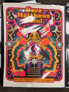 Dave Matthews Band DMB Freedom Mortgage Pavlion CAMDEN NJ 7/21/23 Poster - Picture 1 of 1