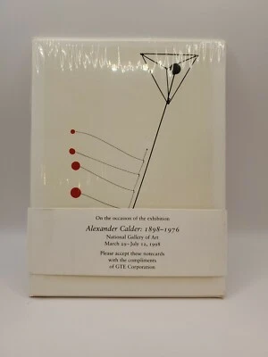 JUEGO DE TARJETAS IMPRESAS VINTAGE ALEXANDER CALDER MODERNISMO ABSTRACTO  Foto 1 de 4