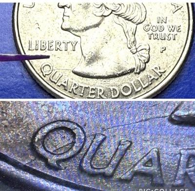 2005 P West Virginia State Quarter Die Crack Error Collectors Collectible Coin. - Image 1 of 4