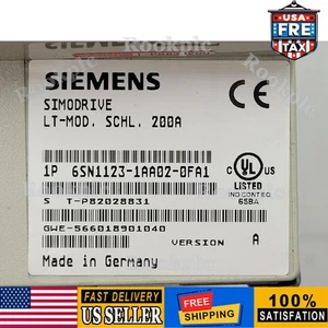 New Siemens 6SN1123-1AA02-0FA1 6SN11231AA020FA1 SIMODRIVE 611 POWER MODULE - Picture 1 of 13