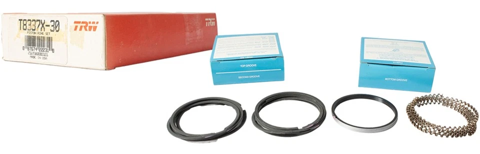 TRW Piston Rings Fits 1980-84 Chevrolet Caprice GMC Caballero Model ID T8337X-30 - Image 1 of 4