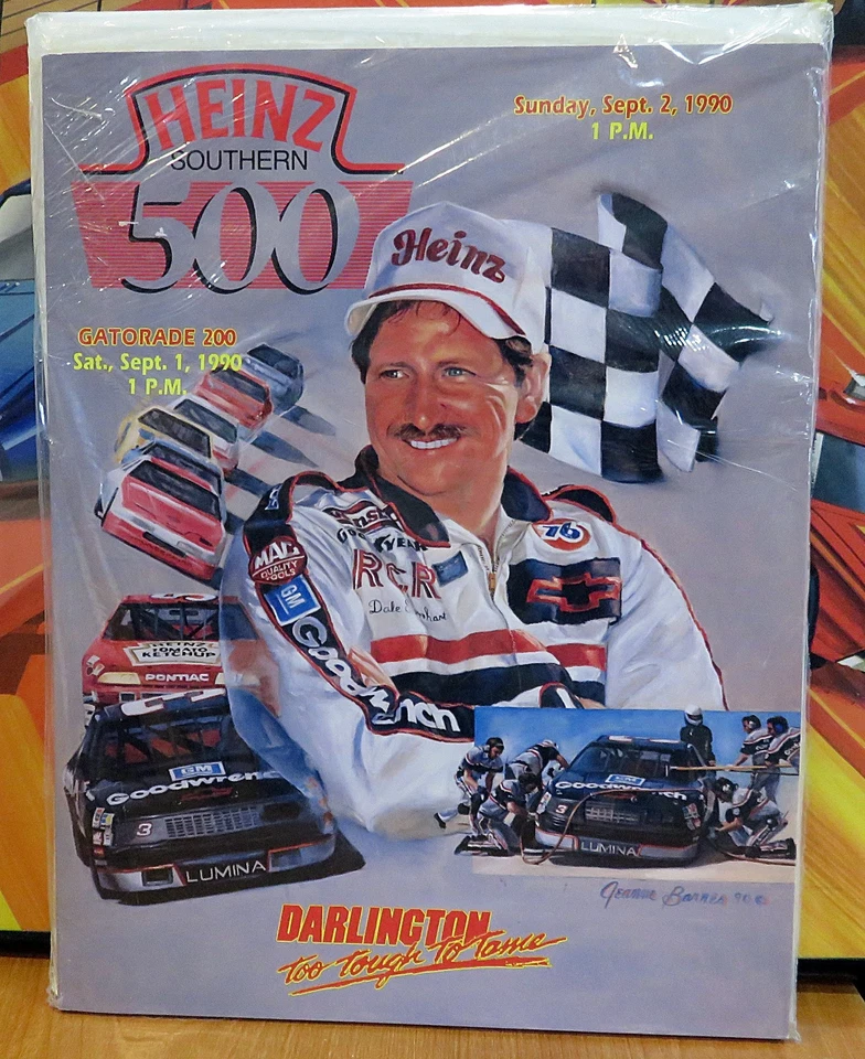 Nascar 1990 Darlington Raceway Southern 500 Programa Dale Earnhardt Ganar M1 Foto 1 de 1