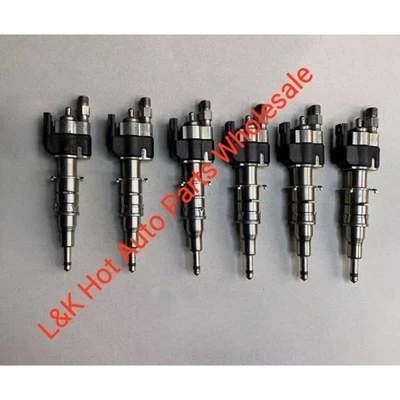 Inyector de combustible 6 piezas para BMW N54 N63 335 535 550 750 X5 X6 índice 12 13537585261-12 Foto 1 de 4