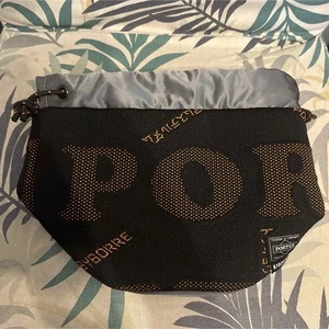 BYBORRE Porter Effekt Tasche Nylon schwarz Handtasche Clutch gebraucht - Bild 1 von 10
