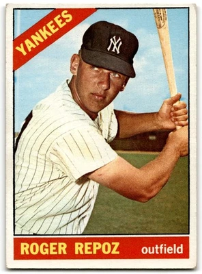 1966 O-Pee-Chee Roger Repoz "RARE OPC SET BUILDER" in Mid-Grade" Rookie New York - Image 1 of 2