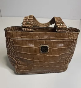 Bolso de hombro Dooney & Bourke 1975 G8247907 cuero marrón vintage - Imagen 1 de 11