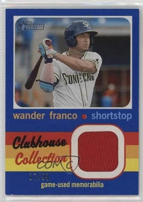 2020 Topps Heritage Minor League Edition Blue /99 Wander Franco #CCR-WF - Image 1 of 2