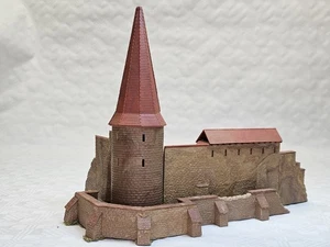 KIBRI 38915 zzgl AUSSENRING H0 STADTMAUER+TURM+ AUSSENRING fertig gebaut SAMMLER - Bild 1 von 14