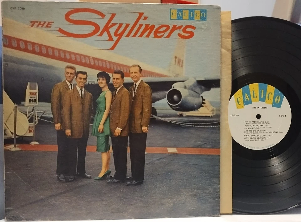 THE SKYLINERS Scarce Doo-Wop FIRST PRESS 1959 DG CALICO LP Jimmy Beaumont HEAR! - Image 1 of 4