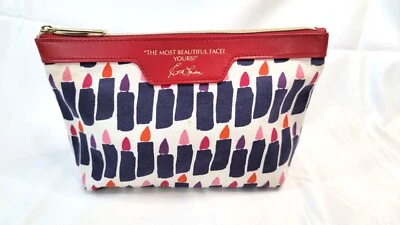 Estee Lauder косметическая помада косметики сумка женщин маленький белый красный молнии - Изображение 1 из 4