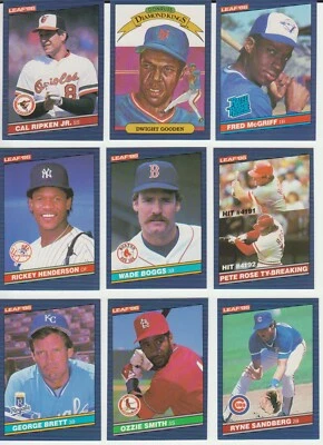 1986 Leaf Canadian Baseball SET BREAK, stars, commons, Hall of Famers, #1-264 - Image 1 of 2
