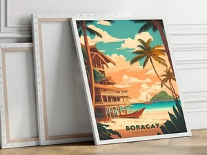Philippines, Boracay 40x50cm Stretched Travel Canvas Wall Art Print - Picture 1 of 3