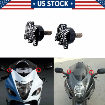 Tornillo para parabrisas 3D con bordes de corte de bola para SUZUKI HAYABUSA GSX1300R 1999-2024 Foto 1 de 4