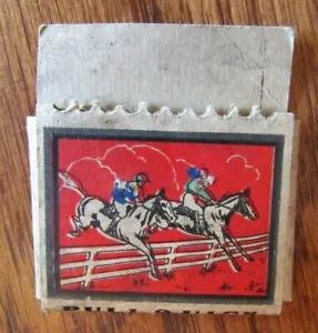 PULL-QUICK (anni '30): DIAMOND MATCH CO. CAVALLI E CAVALIERI (NEW YORK CITY) -G17 - Foto 1 di 2