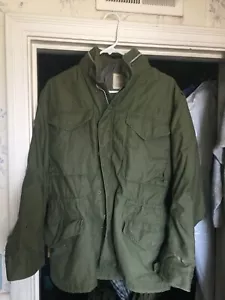 Vintage M-65 60er Jahre 1968 1974 US-Militär kaltes Wetter Feldjacke Mantel Vietnam Sm Sho - Bild 1 von 10