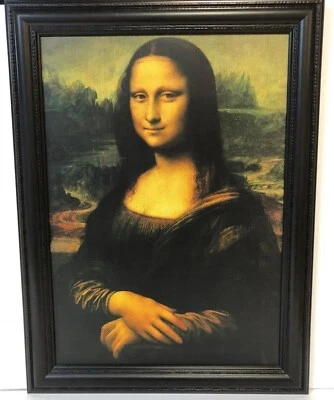  "Mona  Lisa"(24"x32") Leonardo da Vinci  Framed Canvas Giclee Print  - Image 1 of 4