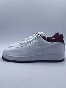 Nike Men’s Air Force 1 '07 Low Casual Size 11.5 White Red | DH7561-106 | - Picture 1 of 7
