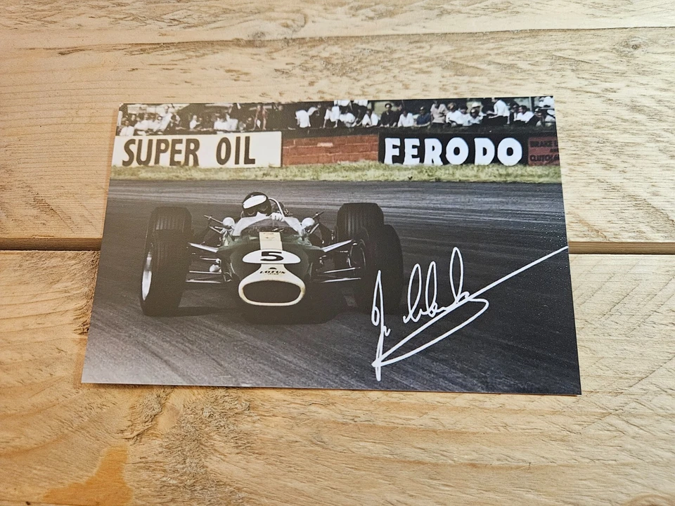 JIM CLARK  Repro-Autogramm -ca. 10x16 - (851) - Bild 1 von 1