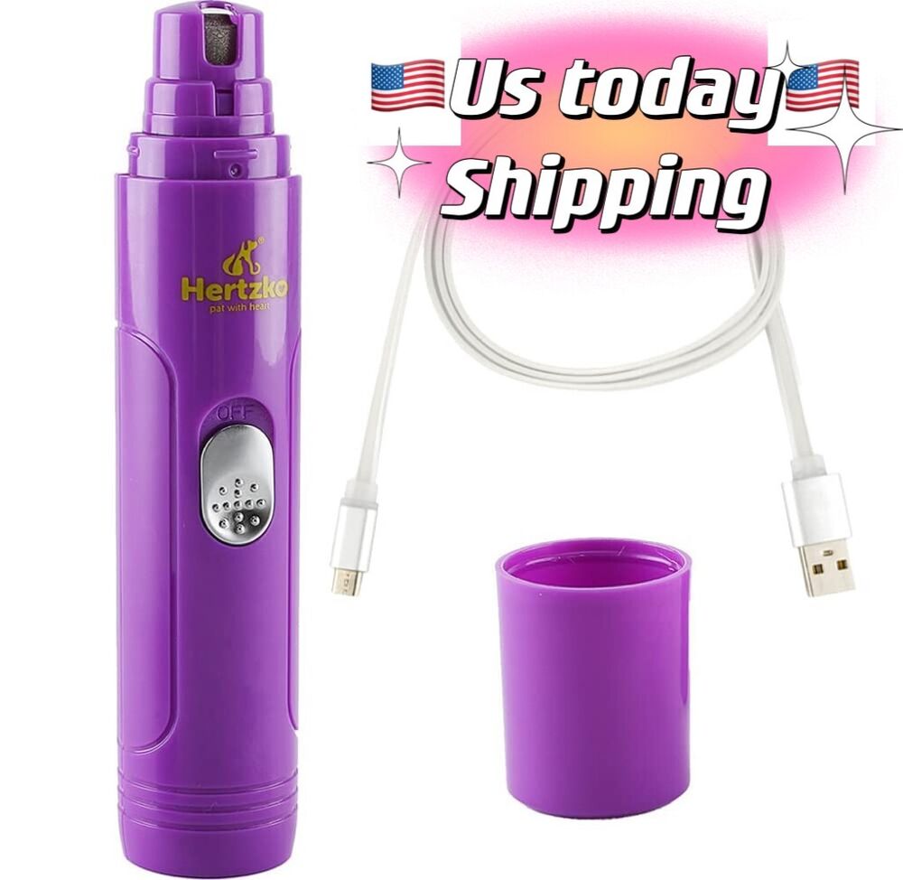 Electric Pet Nail Trimmer with USB Cable Gentle and Painless Nail Trimming