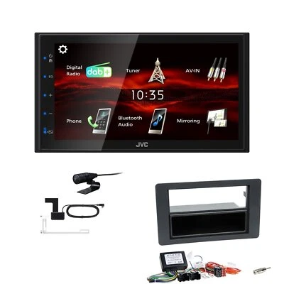 JVC KW-M180DBT 2DIN DAB+ Autoradio für Saab 9-5 2009-2011 schwarz - Bild 1 von 4