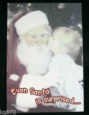 Leanin Tree Christmas Greeting Card Santa Funny Tree Multi Color C2 - Image 1 of 2