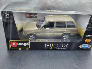 BURAGO RANGE ROVER SCALE 1:24 gold Box Shows Wear See Pictures - Picture 1 of 13