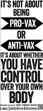 Freedom Stickers - "It's Not About Being Pro-vax or Anti-vax"