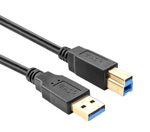 15Ft USB 3.0 Super Speed 4.8Gbps Gold Plate Type A Male to B Male Cable - Picture 1 of 1