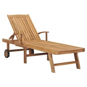 Sonnenliege Massivholz Teak - Bild 1 von 11