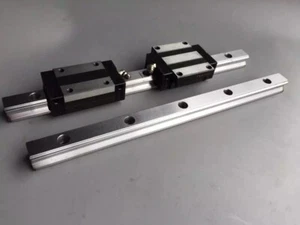 2x HSR45CA-2R-1000mm Vierkant-Linerschiene & 4 HSR45CR Weißlager - Bild 1 von 3