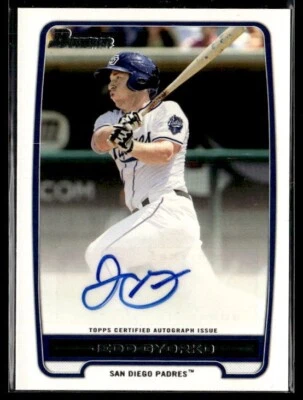 L5,576 -  2012 Bowman Prospect Autographs #JG Jedd Gyorko Auto - Image 1 of 2