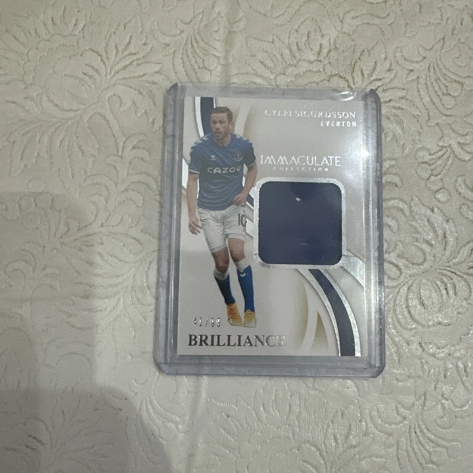 2020 Panini Immaculate Brilliance /99 Gylfi Sigurdsson B-GS Everton EPL SP Relic - Image 1 of 2