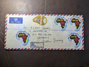 1969 Registered Sierra Leone Airmail Cover Freetown to Hamburg West Germany 2 - Picture 1 of 2