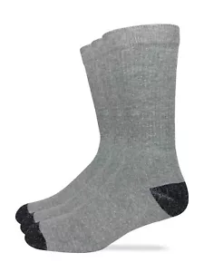 Carolina Ultimate Men's Cotton Cushion Crew Socks 3 Pair Pack - Picture 1 of 8