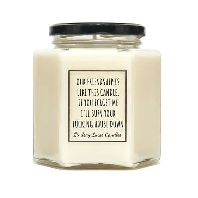 Our Friendship is like this candle, Swearing Friendship Candle Gift - Image 1 of 4