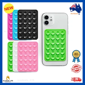 6PCS Silicone Suction Phone Case Adhesive Mount,Suction Cup Phone Mount,Hands Fr - Picture 1 of 10
