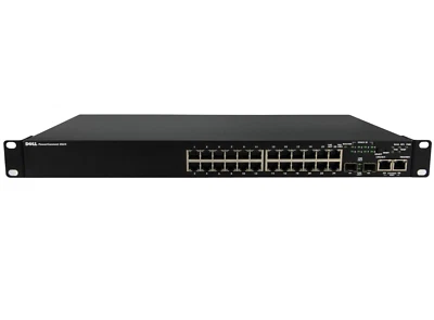 Conmutador de red Dell PowerConnect 3524 24 puertos 10/100 2 puertos Gigabit Stack Foto 1 de 4