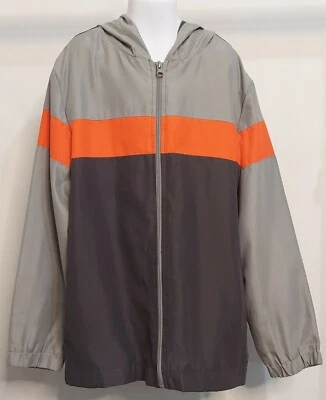 Chaqueta deportiva con capucha gris cremallera completa EVERLAST para niños jóvenes talla mediana Foto 1 de 4