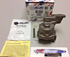 Small Block Chevrolet High PRESSURE Standard Volume Melling M55A Engine Oil Pump