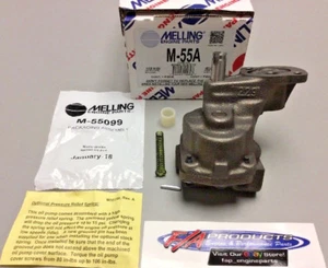 Small Block Chevrolet High PRESSURE StandardVolume Melling M-55A Engine Oil Pump - Picture 1 of 7