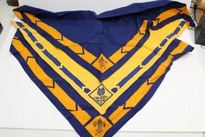 Lote de 3 pañuelos triangulares amarillos y azules vintage de Boy Scouts America - Imagen 1 de 1