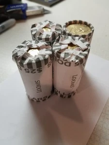 4 Rollen ($ 100) schöne im Umlauf befindliche Präsidenten-Dollar-Münzen Mystery Money 2007-2011 - Bild 1 von 3