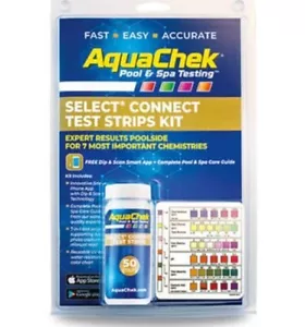 AquaChek Select Connect Test Strips Kit 7-in-1 541604APP NEW - Picture 1 of 2