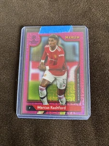 2022 Marcus Rashford Man. Utd. Topps Merlin Pink Mojo /275 - Picture 1 of 4