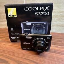 Nikon COOLPIX S3700 Digital Camera BLACK Box, battery & charger Good